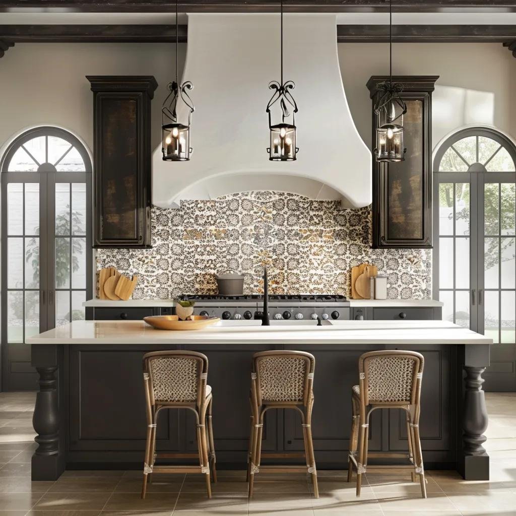 Stylish kitchen featuring various tile options for remodeling, highlighting durability and aesthetics